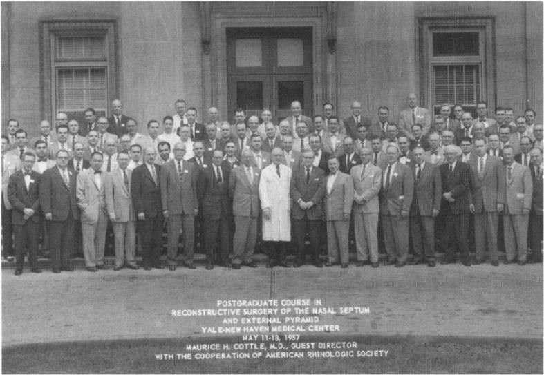 First American Rhinologic Society course at Yale in 1957